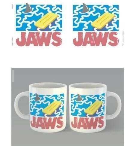 Jaws Shark Fin Lilo Design Ceramic 300mL Coffee Tea Mug Cup