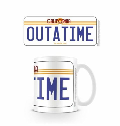 Back To The Future Outatime License Plate Design 300ml Ceramic Coffee Tea Mug Cup