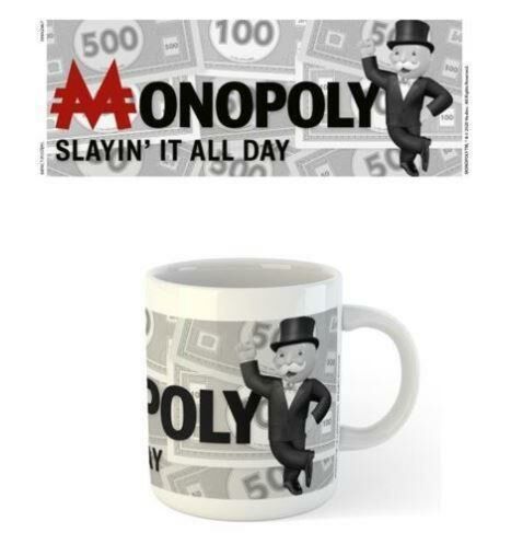 Monopoly Man Slayin' It All Day Design 300ml Coffee Tea Mug Cup
