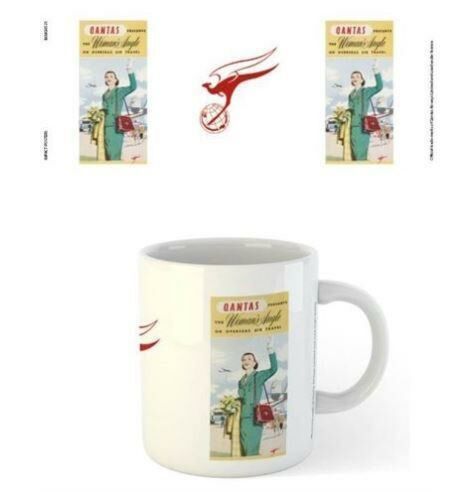 Qantas Australia Womens Angle Constellation Design 300ml Coffee Tea Mug Cup