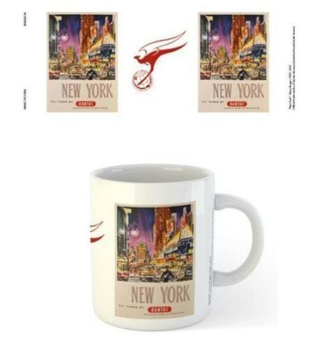 Qantas Australia Fly To New York Design 300ml Coffee Tea Mug Cup