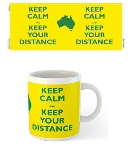 Keep Calm & Keep Your Distance Design 300ml Coffee Tea Mug Cup