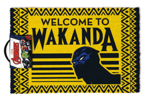 Black Panther Marvel Welcome To Wakanda Doormat Welcome Mat