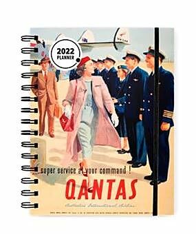 Qantas International Airline 2022 Diary Super Service At Your Command!