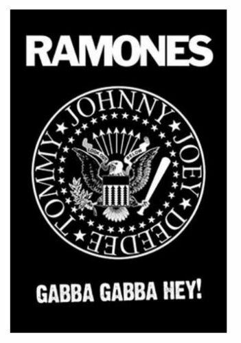 Ramones Band Logo Seal Gabba Gabba Hey! Rolled Poster Print Decorative Wall Hanging 610mm x 915mm Slot #56