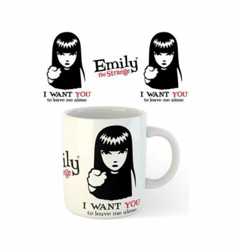 Emily The Strange Leave Me Alone Design 300ml Ceramic Coffee Tea Mug Cup