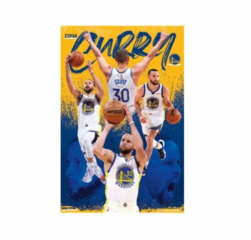 NBA Stephen 'Steph' Curry Golden State Warriors Rolled Poster Print Decorative Wall Hanging 610mm x 915mm Slot #38