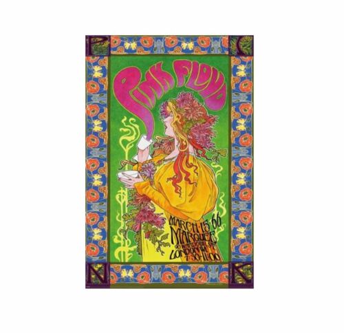 Pink Floyd Tour 1966 Marquee London Rolled Poster Print Decorative Wall Hanging 610mm x 915mm Slot #63