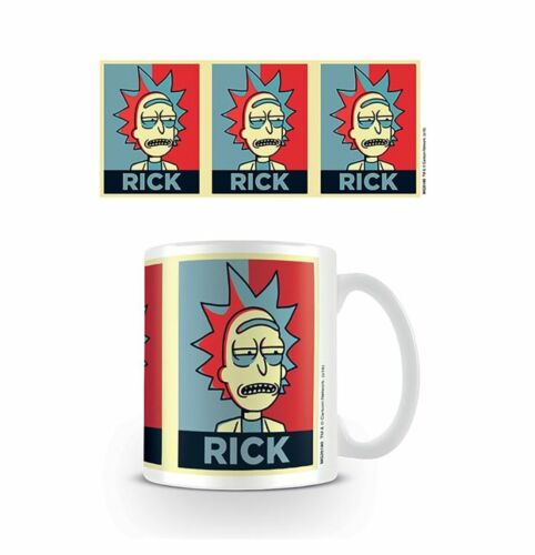 Rick & Morty TV Show Rick Campaign Red White Blue Design 300ml Ceramic Coffee Tea Mug Cup