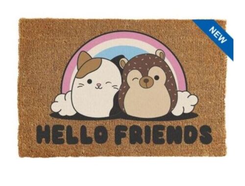 Hello Friends Cam and Hands Squishmallows Welcome Doormat Door Mat 