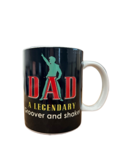 Dad A Legendary Groover And Shaker Dancing Ceramic Coffee Mug