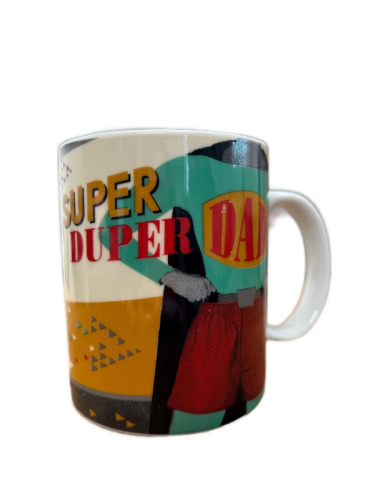 Super Duper Dad Skills Ranking Best in the World Hero Ceramic Coffee Mug