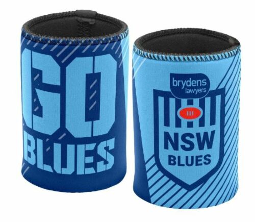 New South Wales NSW Blues State Of Origin NRL SOO Neoprene Can Cooler Stubby Holder