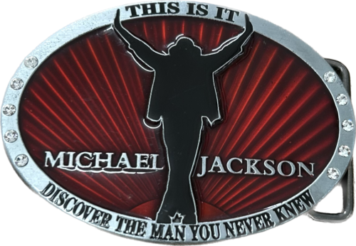 Michael Jackson This Is It Red Belt Buckle