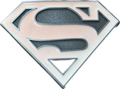 Superman 'S' Logo Pink Belt Buckle