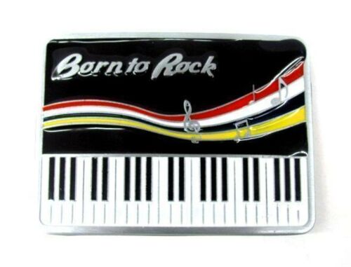 Born To Rock Keyboard Belt Buckle