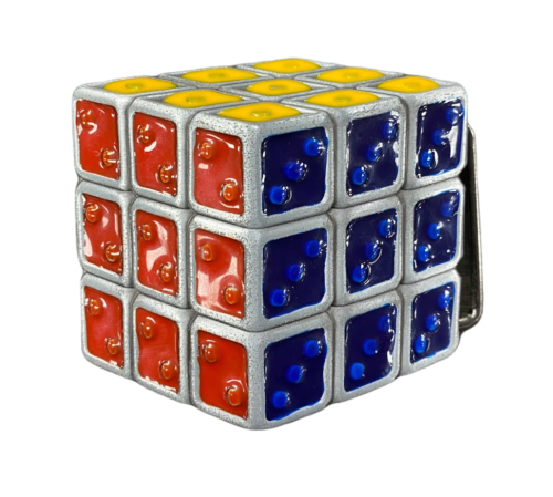 Rubiks Cube Style Coloured Belt Buckle