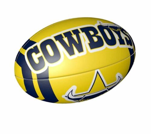 North Queensland Cowboys NRL Team Logo Sponge Soft Kids Football First Football Ball