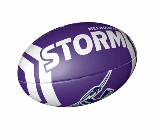 Melbourne Storm NRL Team Logo Sponge Soft Kids Football First Football Ball