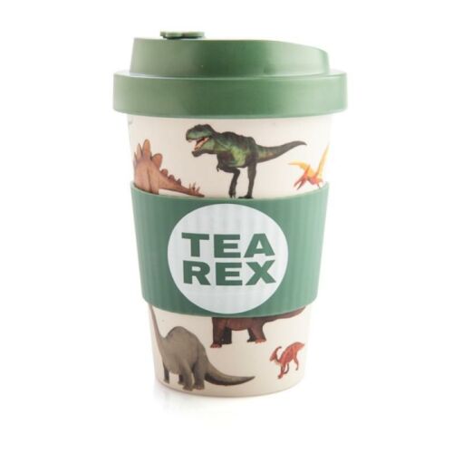 Eco To Go Bamboo Dinosaur Tea Rex 470ml Travel Mug Keep Cup Coffee Tea 