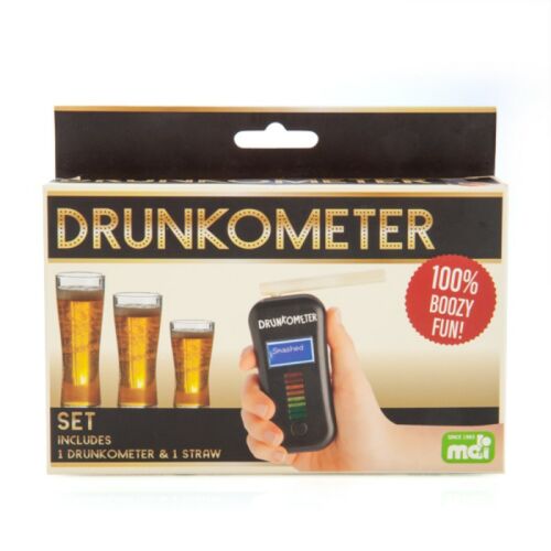 Drunkometer Novelty Breathalyser 100% Boozy Fun Adults Only 