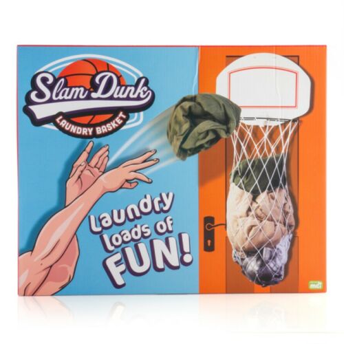 Slam Dunk Laundry Basket Loads Of Fun Laundry Basket With Basketball Hoop & Net