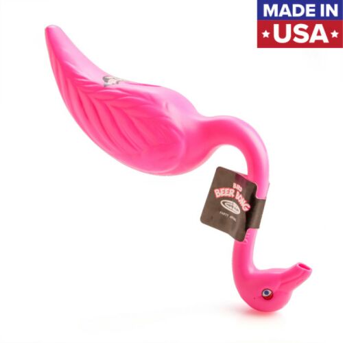 Head Rush Pink Flamingo Shaped Beer Bong Adults Only 18+