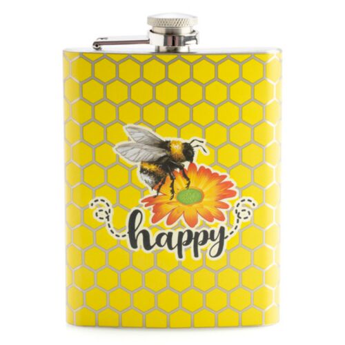 Happy Bee Joybee Stainless Steel 235ml Drinking Hip Flask