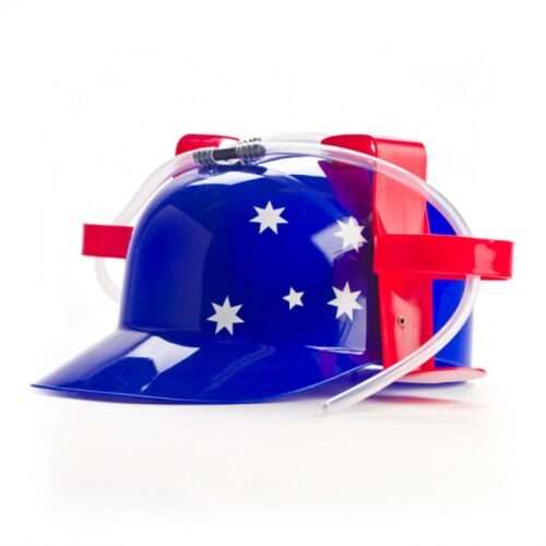 Aussie Southern Cross Beer Drinking Hat Party Novelty Accessory