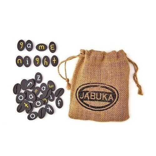 Jabuka Twisting Alphabet Game This Innovative word game features letters and letter pairs that can be changed with a simple twist.
