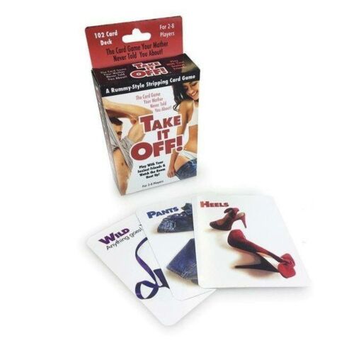 Take It Off A Rummy Style Stripping Card Game Adults Only Party Fun