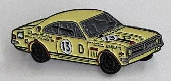 1968 Bathurst Winner Mcphee / Mulholland Holden HK Monaro Pin Badge - NOT FOR SALE
