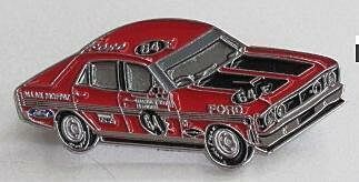 1970 Bathurst Winner Moffat Ford XW Falcon Pin Badge - NOT FOR SALE