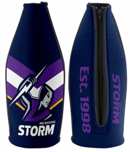 Melbourne Storm NRL Long Neck Tallie 750ml Beer Bottle Holder Cooler