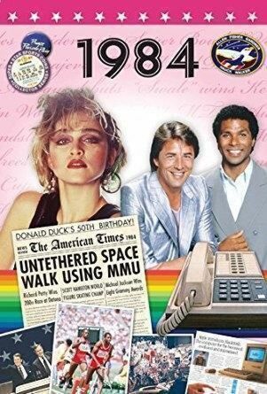 1984 Time Of Your Life - A Fabulous Visual History Of A Very Special Year - Deluxe Greeting Card & Full Length DVD Birthday