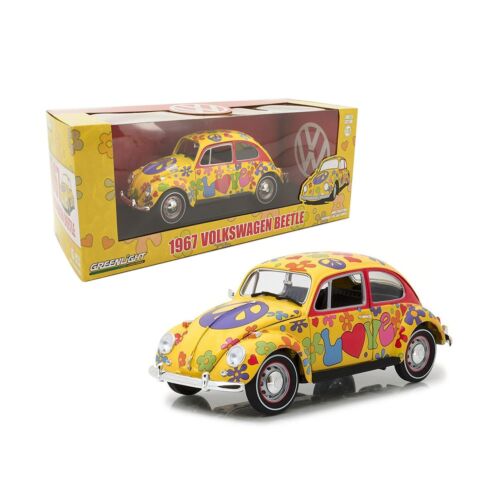 1967 Volkswagen VW Beetle Hippie Peace Love Flower Power 1:18 Scale Model Car