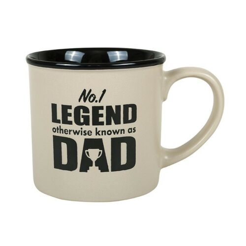 No.1 Legend Otherwise Known As Dad Stoneware Mega Coffee Mug Tea Cup