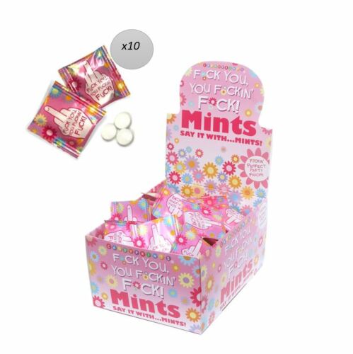 10 X 3.1g Fuck You Mints Fuck You, You Fucking Fuck! Party Fun Novelty 18+ Adults Only
