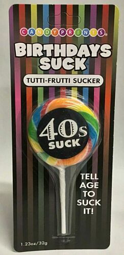 40s Suck Tutti Frutti Candy Lollipops Lolli Pop Lollie Pop Happy Birthday Forties
