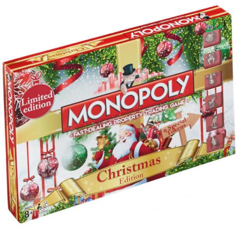 Monopoly Christmas Edition Fast Paced Property Trading Game Ages 8+
