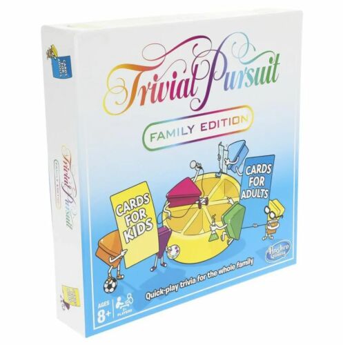 Trivial Pursuit Family Edition Classic Trivia Board Game Ages 8+