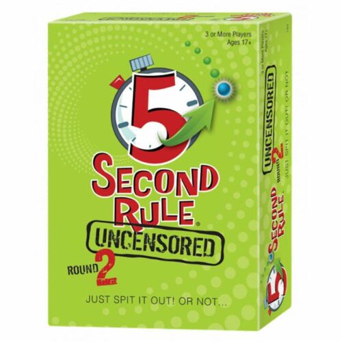 5 Second Rule Uncensored Round 2 The Adult Game Of Quick Thinking And Fast Talking Board Game Ages 18+