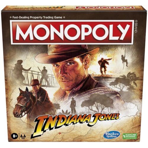 Monopoly Indiana Jones Edition Fast Paced Trading Board Game Ages 8+