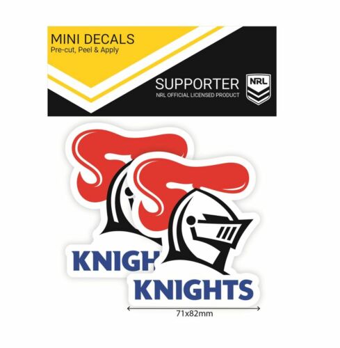 Newcastle Knights NRL Set of 2 Mini Decals Car Stickers itag