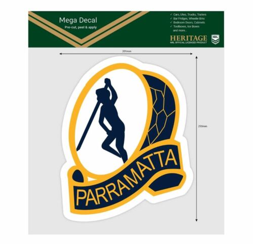 Parramatta Eels NRL Team Heritage Club Logo Large Pre-Cut Car Spot Sticker Mega Decal