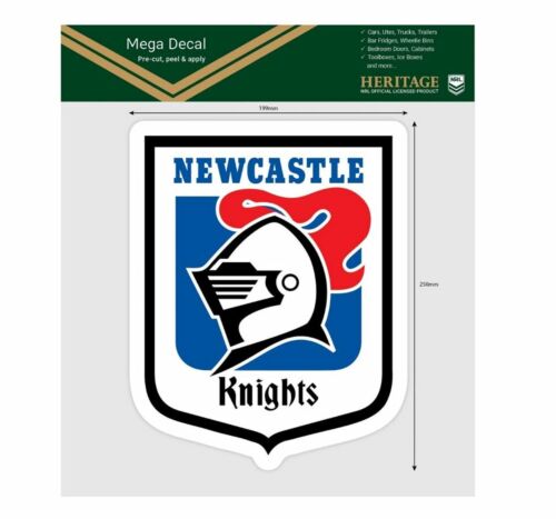 Newcastle Knights NRL Team Heritage Club Logo Large Pre-Cut Car Spot Sticker Mega Decal