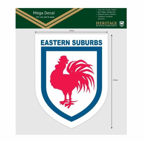 Sydney Roosters NRL Team Heritage Club Logo Large Pre-Cut Car Spot Sticker Mega Decal