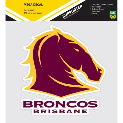 Brisbane Broncos NRL Club Logo Large Pre-Cut Car Spot Sticker Mega Decal