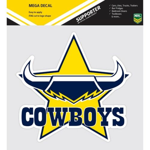 North Queensland Cowboys NRL Club Logo Large Pre-Cut Car Spot Sticker Mega Decal
