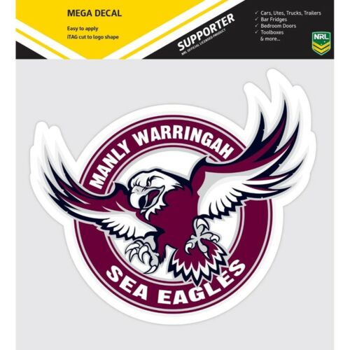 Manly Sea Eagles NRL Club Logo Large Pre-Cut Car Spot Sticker Mega Decal